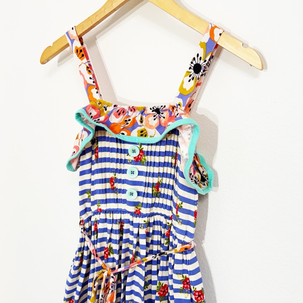 Matilda Jane Endless Summer striped and floral maxi dress,button details Size 14 - Picture 2 of 5